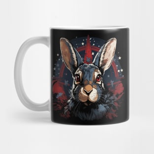 Patriotic Rabbit Mug